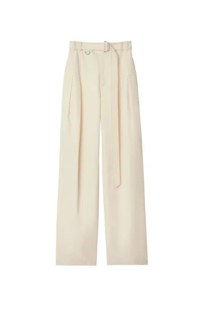 BURBERRY BURBERRY GABARDINE BELTED TROUSERS