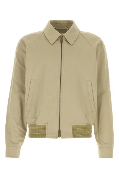 BURBERRY BURBERRY KHAKI COTTON JACKET
