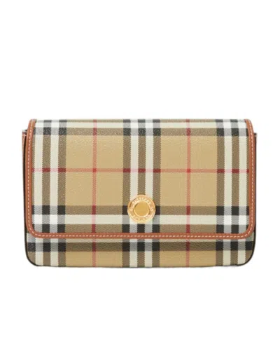 BURBERRY BURBERRY CHECKED SMALL SHOULDER BAG