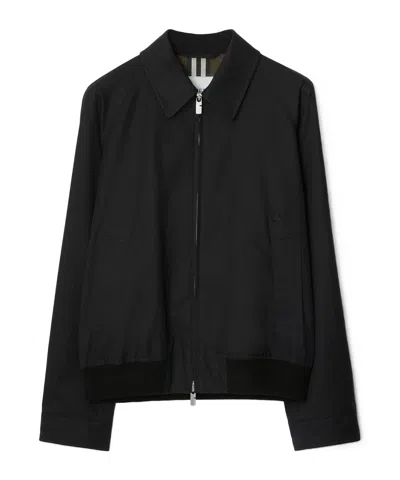 BURBERRY BURBERRY HARRINGTON GABARDINE ZIP-UP JACKET