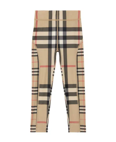 BURBERRY BURBERRY KIDS CHECKED PATTERN LEGGINGS