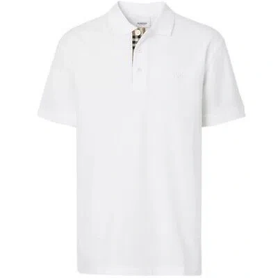 BURBERRY HERREN POLOSHIRTS 8055229 WHITE POLO HEMD