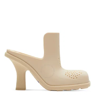 BURBERRY BURBERRY HIGHLAND EQUESTRIAN KNIGHT SQUARE-TOE MULES