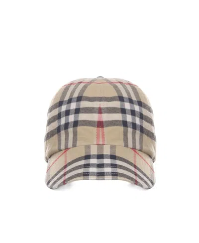 BURBERRY BURBERRY CHECKED CURVED-PEAK BASEBALL CAP