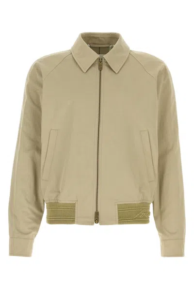 BURBERRY KHAKI COTTON JACKET