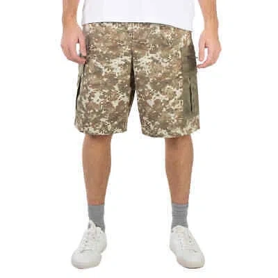 BURBERRY BURBERRY KHAKI GREEN CAMO DAN SHORTS