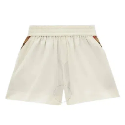 BURBERRY BURBERRY KIDS CHEQUERBOARD JACQUARD STRETCH SHORTS