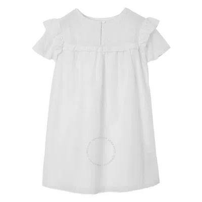 BURBERRY BURBERRY GIRLS EKD RUFFLED DETAIL DRESS