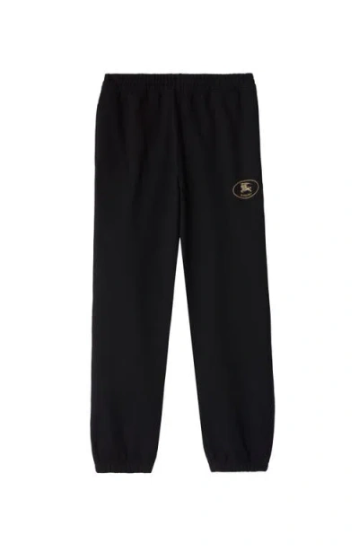 BURBERRY BURBERRY KNIGHT STAMP COTTON JOGGING PANTS