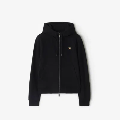 BURBERRY BURBERRY KNIGHT STAMP COTTON ZIP HOODIE