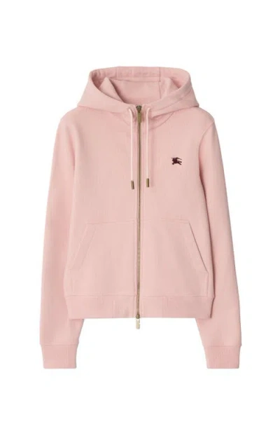 BURBERRY BURBERRY KNIGHT STAMP COTTON ZIP HOODIE