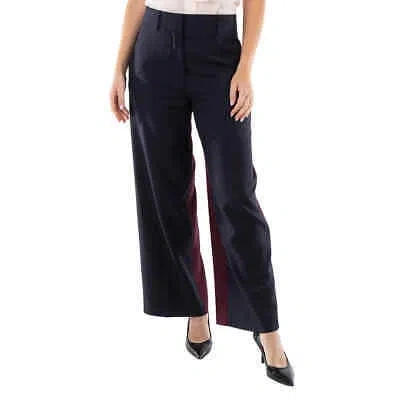 BURBERRY BURBERRY LADIES NAVY BLACK JANE TAILORED TROUSERS
