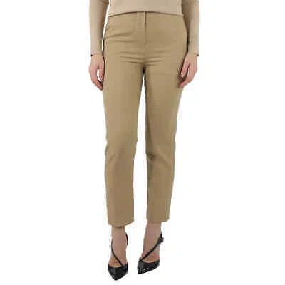 BURBERRY BURBERRY LADIES WOOL TAILORED TROUSERS IN HONEY