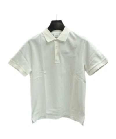 BURBERRY LETTERING PRINT POLO SHIRT