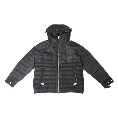 BURBERRY BURBERRY LINBY MONOGRAM DOWN JACKET BLACK