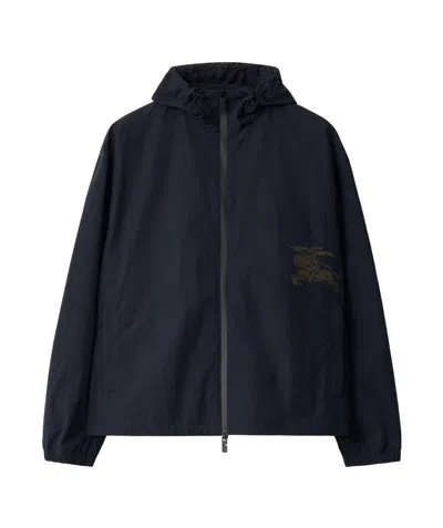 BURBERRY BURBERRY LOGO-APPLIQUÉ HOODED ZIPPED JACKET
