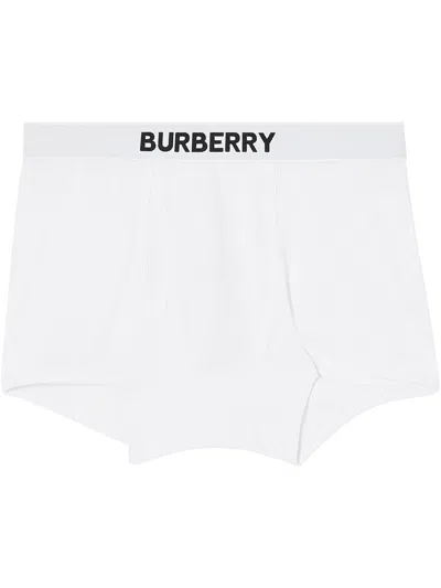 BURBERRY LOGO DETAIL STRETCH COTTON BOXER SHORTS