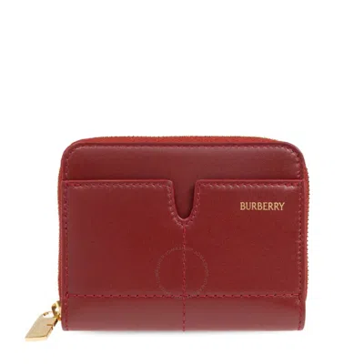 BURBERRY BURBERRY LOGO-EMBOSSED CALF LEATHER WALLET