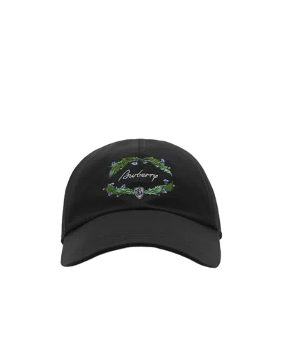 BURBERRY THISTLE-LOGO BASEBALL CAP
