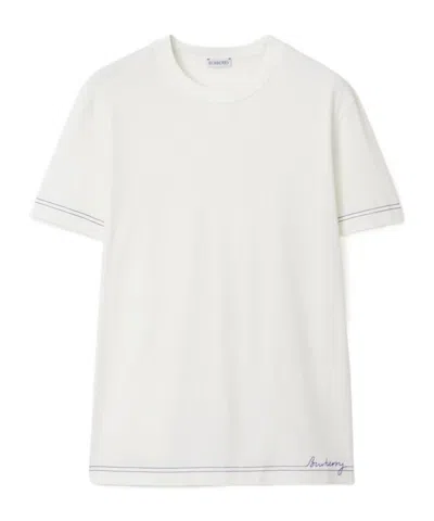 BURBERRY BURBERRY LOGO DETAILED CREWNECK T-SHIRT