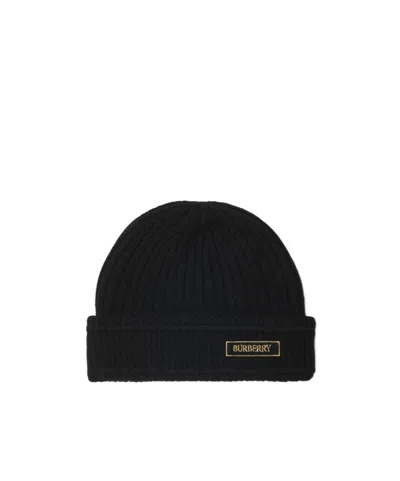 BURBERRY LOGO WOOL BEANIE