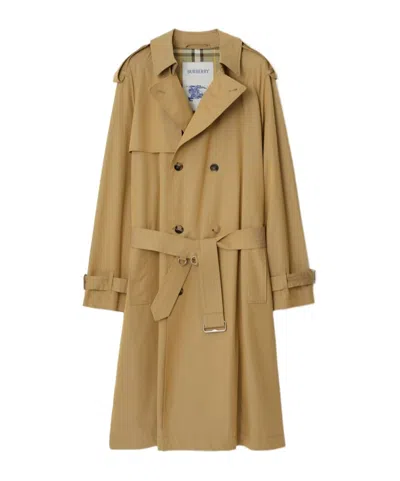 BURBERRY BURBERRY DOUBLE BREASTED BELTED TRENCH COAT