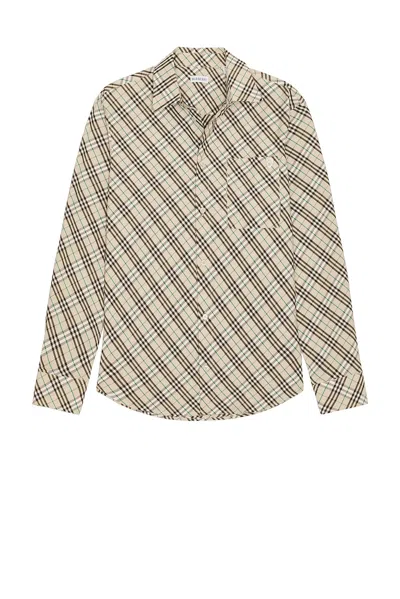 BURBERRY LONG SLEEVE CHECK SHIRT