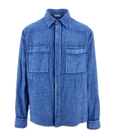 BURBERRY BURBERRY LONG SLEEVED DENIM SHIRT