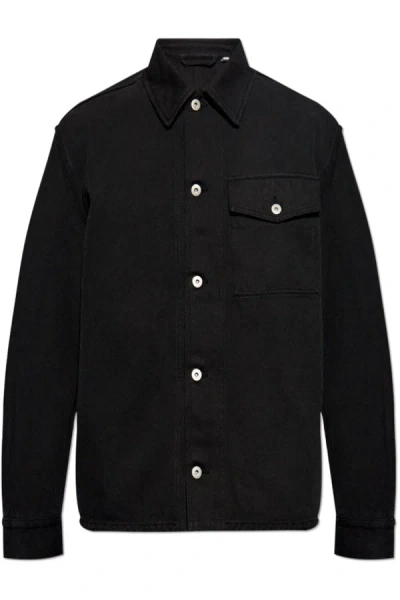 BURBERRY LONG SLEEVED BUTTONED DENIM JACKET