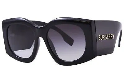 BURBERRY BURBERRY MADELINE BE4388U 30018G SUNGLASSES WOMEN'S BLACK/GREY GRADIENT 55MM