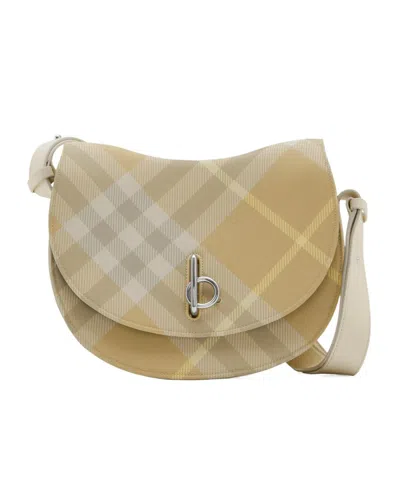 BURBERRY BURBERRY MEDIUM ROCKING HORSE CHECKERED SHOULDER BAG