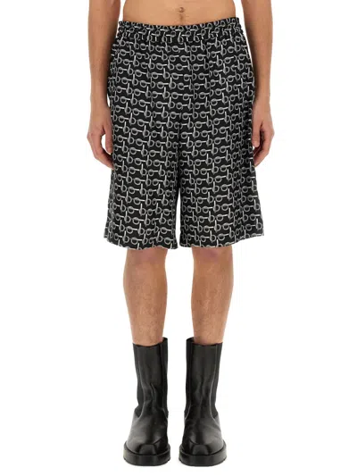 BURBERRY BURBERRY MEN ALL OVER PRINT BERMUDA SHORTS