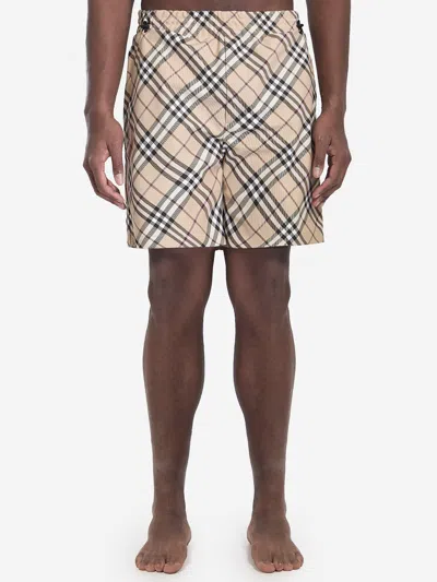 BURBERRY BURBERRY MEN CHECK SWIM SHORTS
