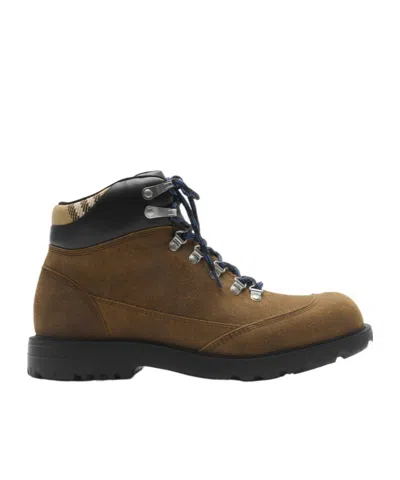 BURBERRY BURBERRY MOOR LACE-UP HKING BOOTS