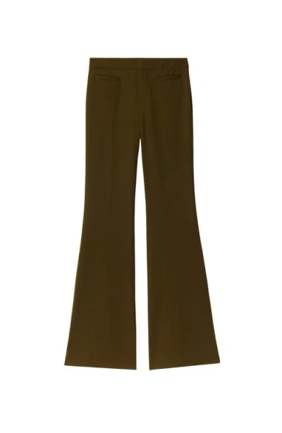 BURBERRY BURBERRY NYLON WOOL BLEND TAILORED TROUSERS