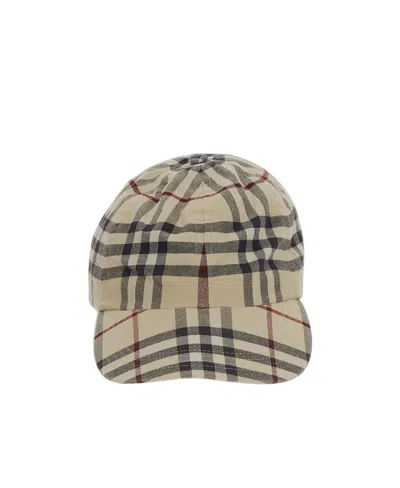 BURBERRY BURBERRY CHECKED CURVED-PEAK BASEBALL CAP