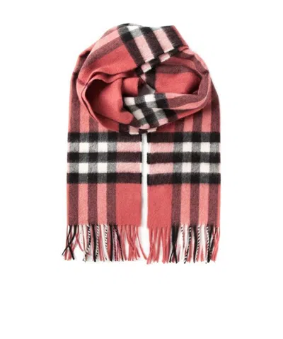 BURBERRY PLAID DETAIL SCARF