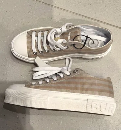 BURBERRY PLAID LOW-CUT CASUAL SHOES