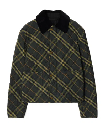 BURBERRY BURBERRY CHECK PRINTED QUILTED JACKET