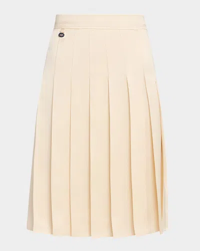 BURBERRY PLEATED SILK SKIRT