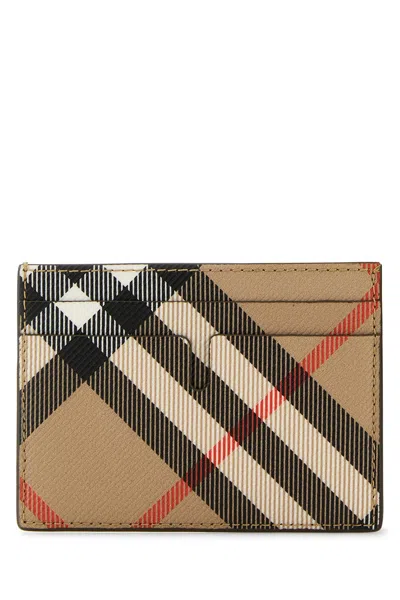 BURBERRY PRINTED CANVAS CARD HOLDER