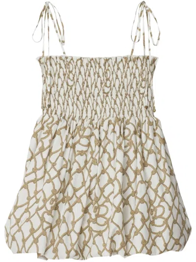 BURBERRY PRINTED COTTON TOP