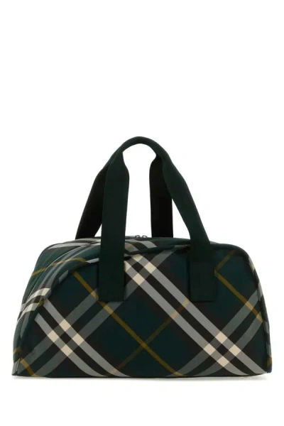 BURBERRY PRINTED NYLON SHIELD TRAVEL BAG