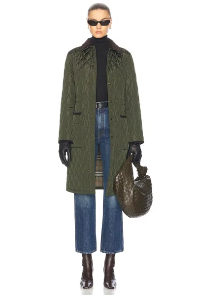 BURBERRY QUILTED CAR COAT