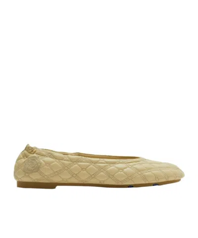 BURBERRY BURBERRY QUILTED SLIP-ON BALLERINA SHOES