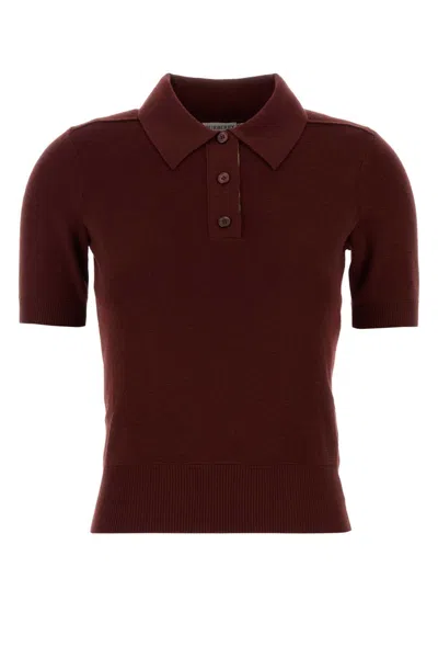 BURBERRY BURBERRY RED WOOL POLO