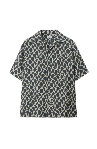 BURBERRY BURBERRY RELAXED FIT KNOT SILK POPLIN SHIRT