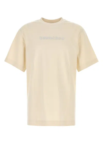 BURBERRY SAND COTTON T-SHIRT