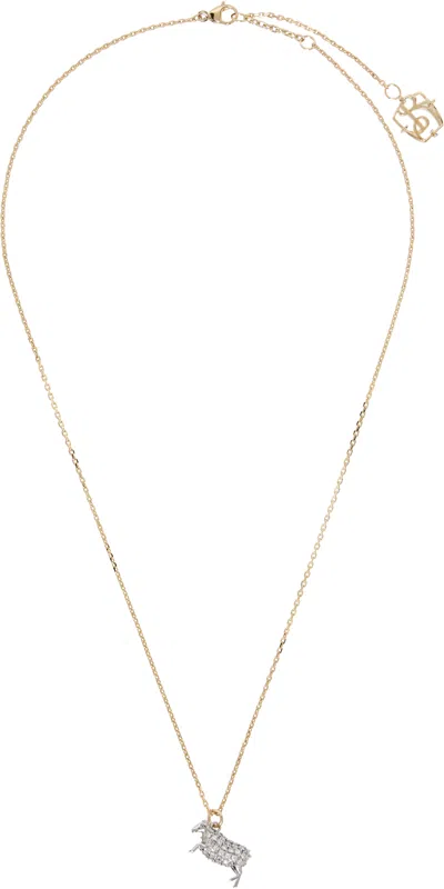 BURBERRY SHEEP CHARM NECKLACE