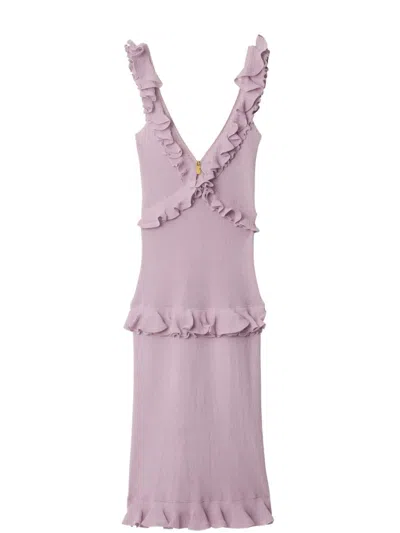 BURBERRY SILK-BLEND DRESS